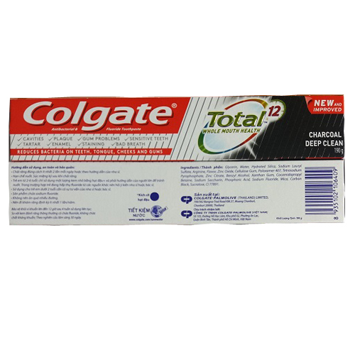 Colgate Toothpaste Total Charcoal Deep Clean 190g