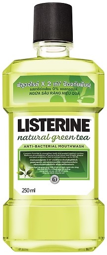 LISTERINE MOUTHWASH NATURAL GREEN TEA 250ML